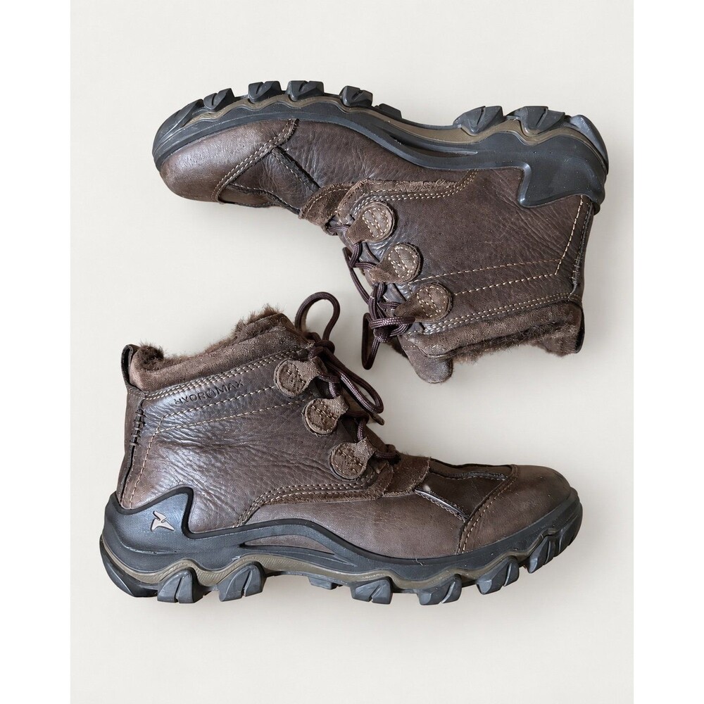 ECCO Receptor Hydromax Brown Leather Hiking Boots Women’s EU 41 US 10-10.5